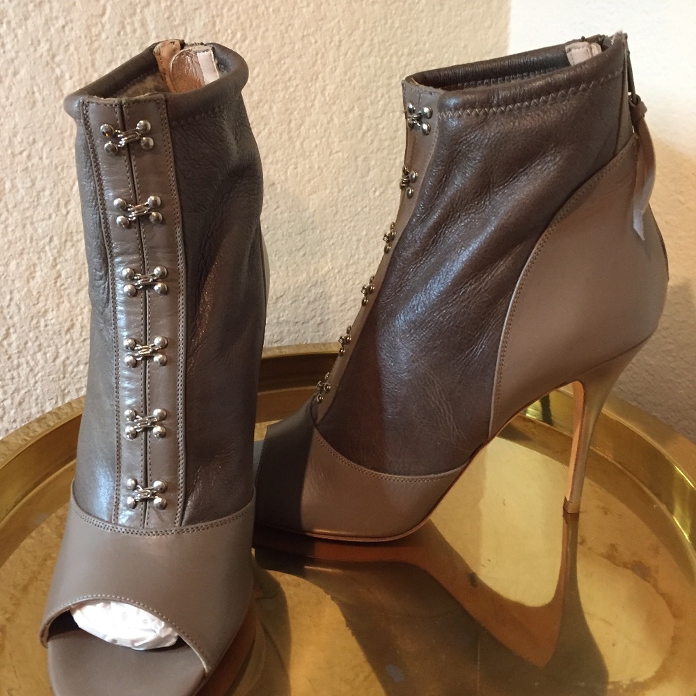 Jerome c Rousseau peep toe Stiletto Bootie. NWOT